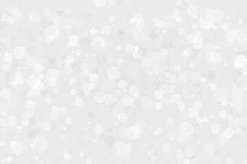 Clear, light bokeh background. Scalable vector illustration. Pattern with circles of different scale and transparency with overlap. White, grey background for banners, web pages, ads, Wallpapers