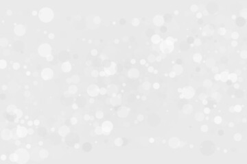 Clear, light bokeh background. Scalable vector illustration. Pattern with circles of different scale and transparency with overlap. White, grey background for banners, web pages, ads, Wallpapers
