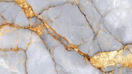 Elegant white marble with gold veins texture