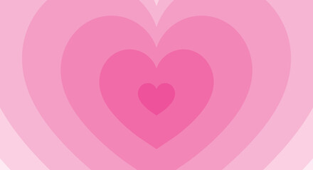 Pink background with hearts