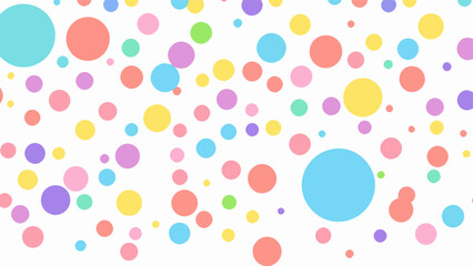 Seamless pattern with circles, Color polka dots pattern, Colorful polka dot background 
