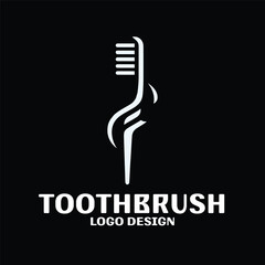 Toothbrush Vector Logo Design