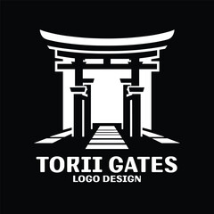Torii Gate Vector Logo Design