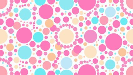 Color polka dots pattern, Colorful polka dot background white background