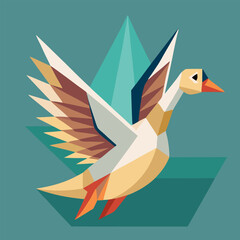 design logo icon illustration mascot goose