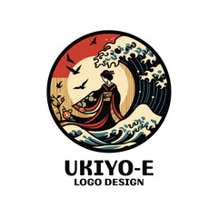 Ukiyo-E Vector Logo Design