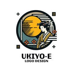 Ukiyo-E Vector Logo Design