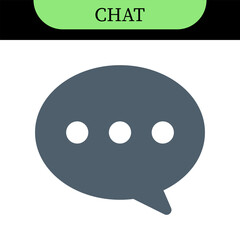 chat message speech bubble icons with typing dots, chat or messaging icons. for chatting, communication apps, social media, web app interfaces. Colorful set