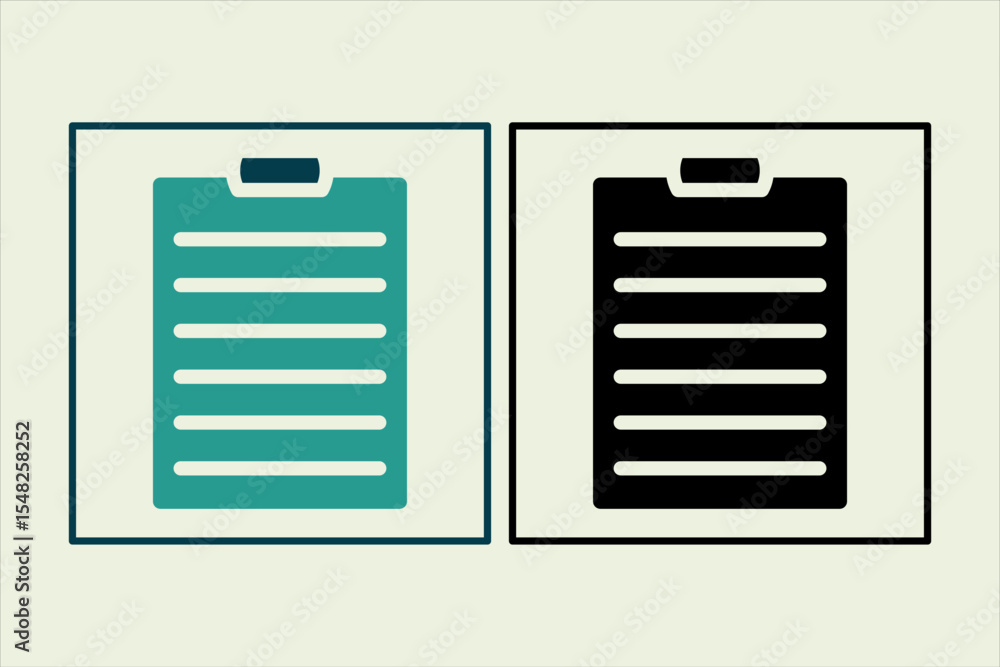 Poster clipboard icon. icon related to ui elements. suitable for web site, app, user interfaces,element, pr