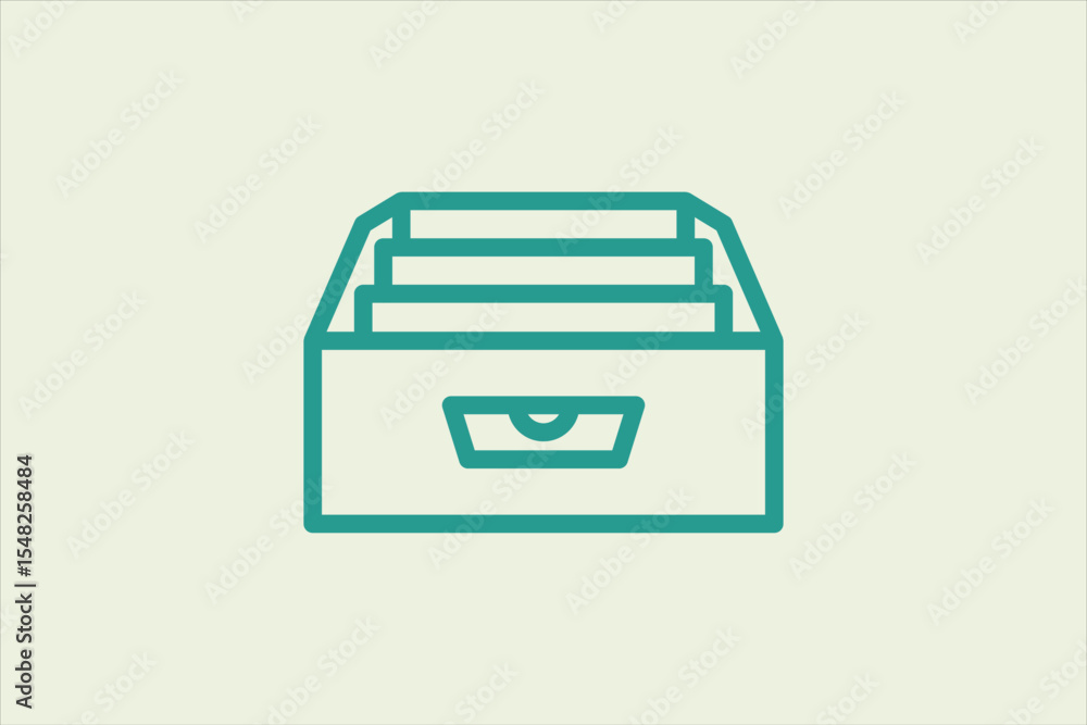 Poster archive icon. icon related to ui elements. suitable for web site, app, user interfaces,element, prin