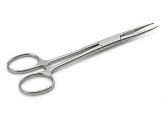 Obraz premium Surgical needle holder, medical instrument isolated on white background