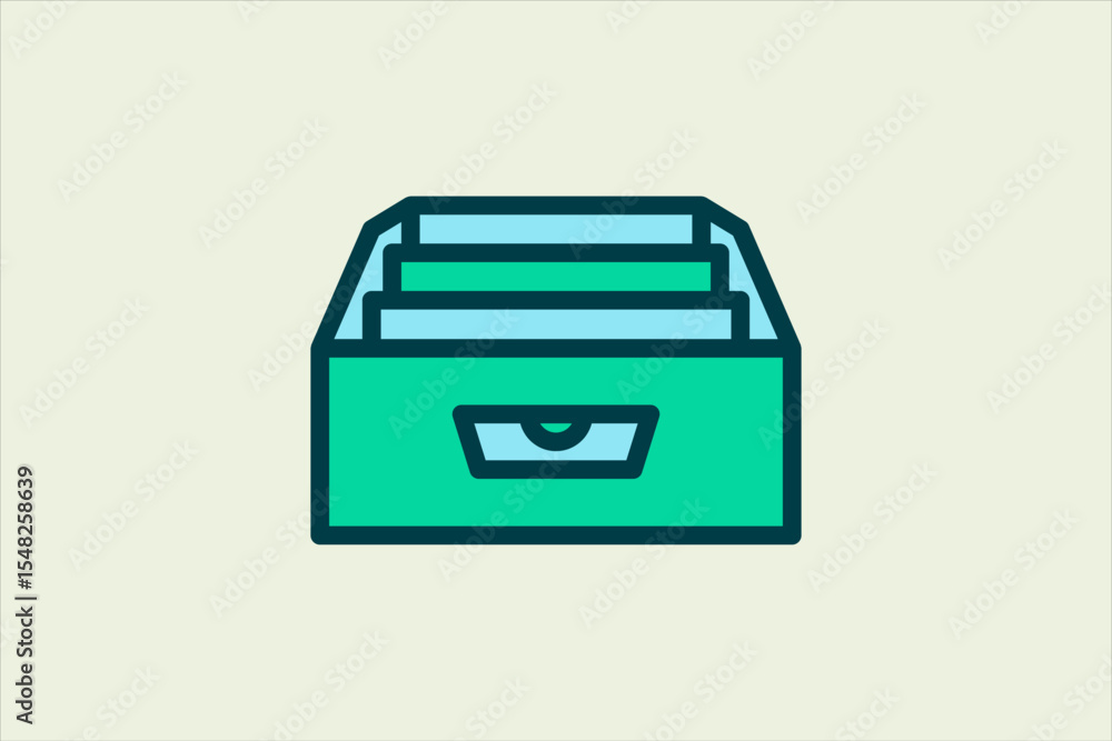 Poster archive icon. icon related to ui elements. suitable for web site, app, user interfaces,element, prin