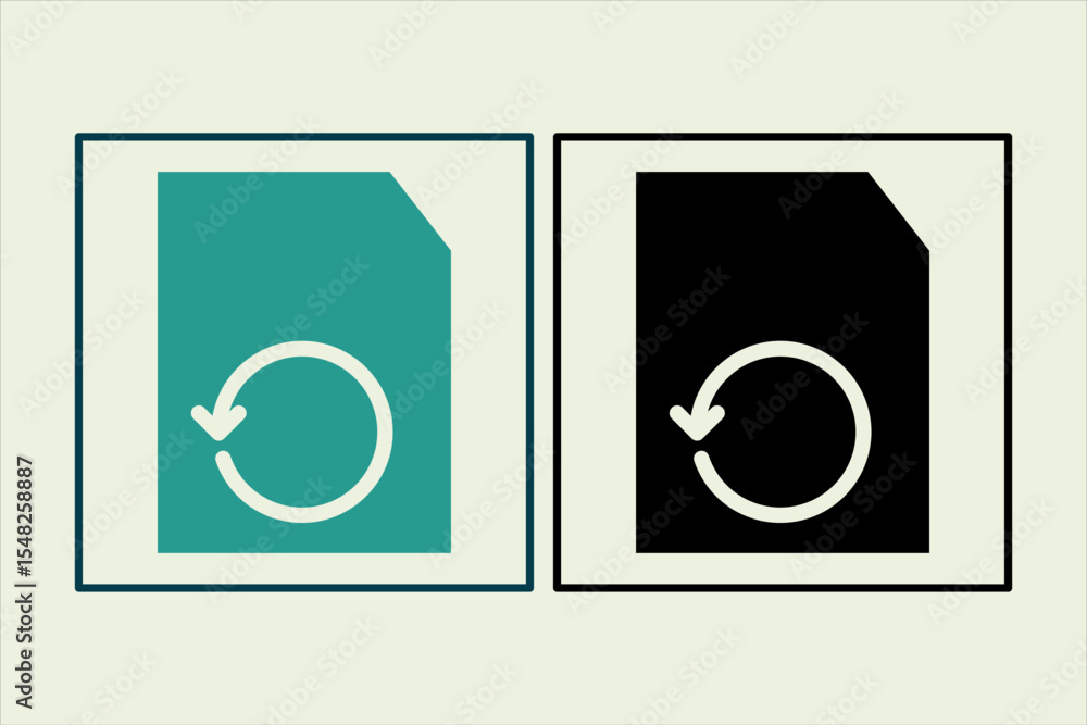 Poster restore icon. icon related to ui elements. suitable for web site, app, user interfaces,element, prin