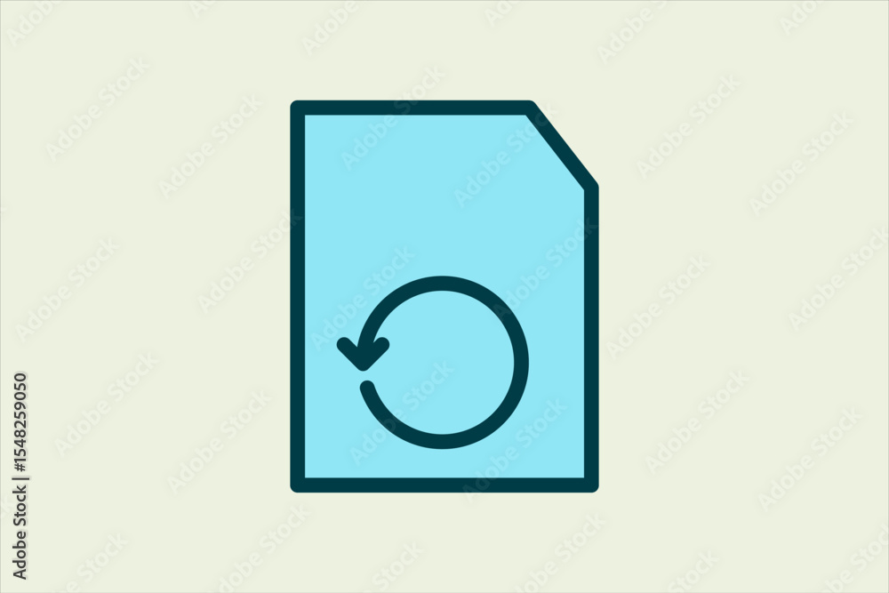 Poster restore icon. icon related to ui elements. suitable for web site, app, user interfaces,element, prin