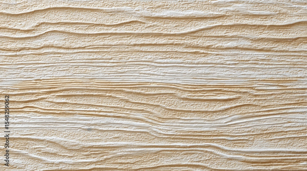 Poster textured beige and white abstract pattern with horizontal wavy lines
