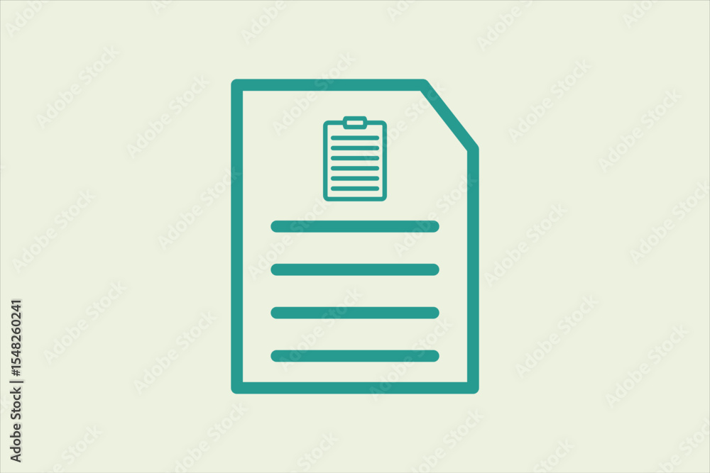 Poster paste document icon. icon related to ui elements. suitable for web site, app, user interfaces,elemen