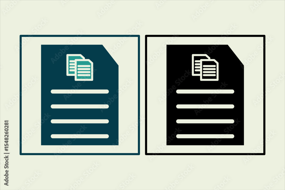 Poster copy document icon. icon related to ui elements. suitable for web site, app, user interfaces,element