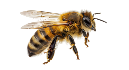Isolated Honey Bee