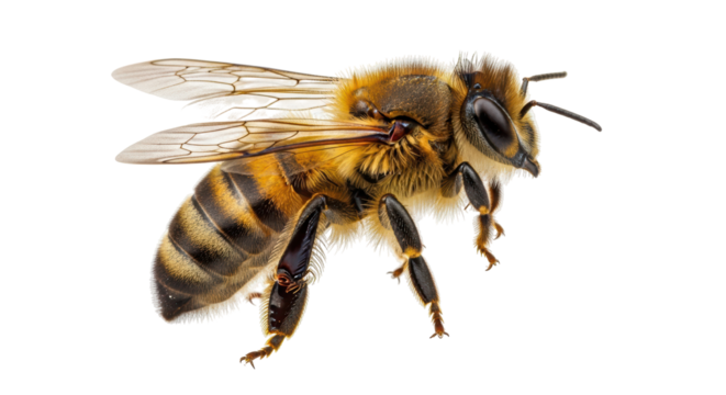 Isolated Honey Bee