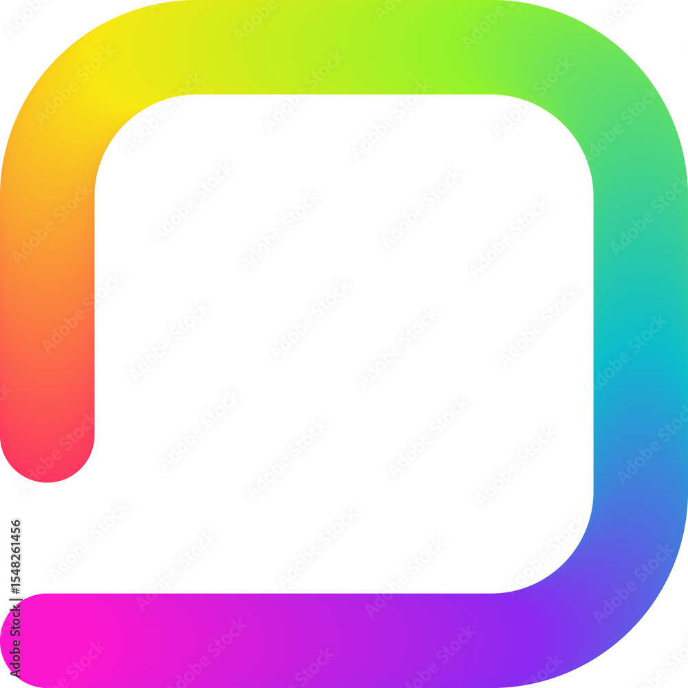 Poster color gradient line. abstract wavy spiral shape. rainbow ribbon design. organic curved element. flui