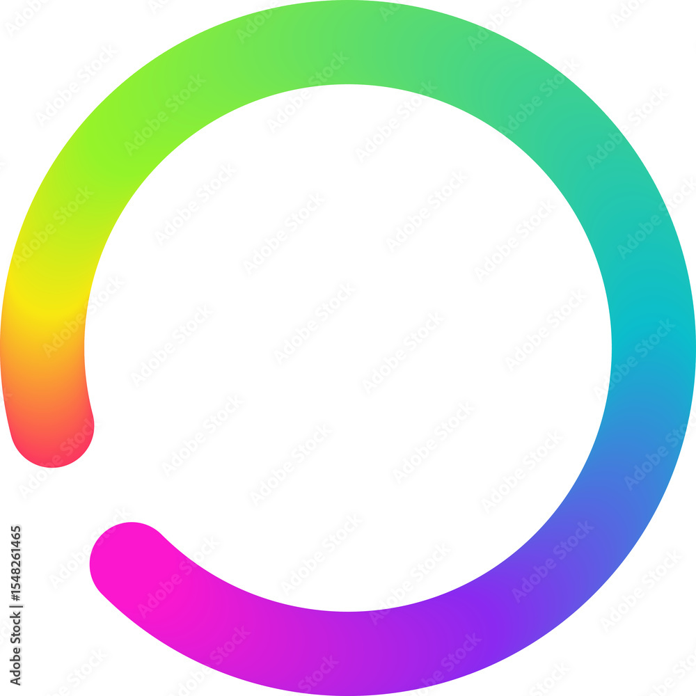 Poster color gradient line. abstract wavy spiral shape. rainbow ribbon design. organic curved element. flui