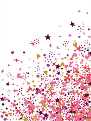 confetti, hearts, stars for promotions and events . party, diary, decorate, event. Vector illustration.