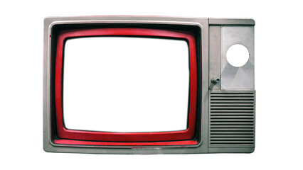 old tv set isolated