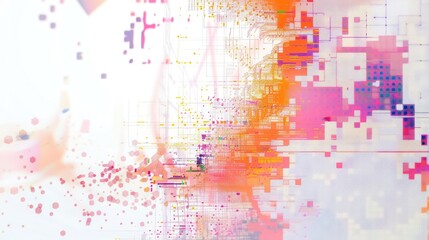 Obraz premium Abstract pixelated design