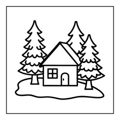 Naklejka premium vector illustration of a cartoon 