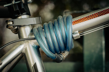 Details of a sports bike in close-up. Macrophotography