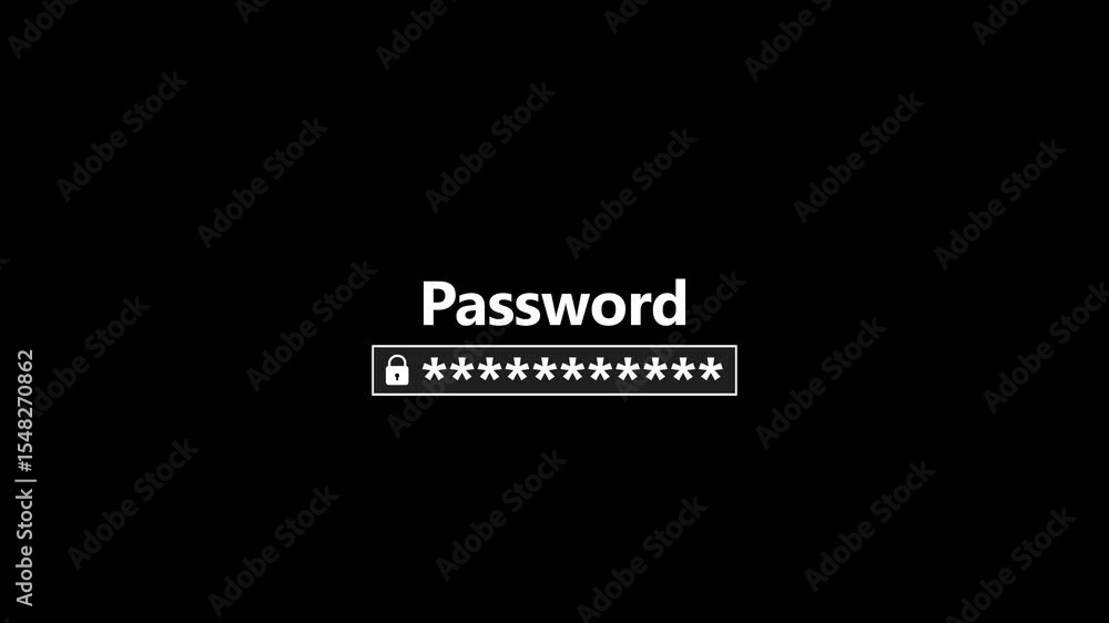 Poster password cyber security identity theft and cloud network system application information privacy inte