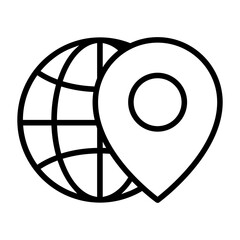 Point vector icon. Map pin illustration sign. Location symbol. Pin logo.