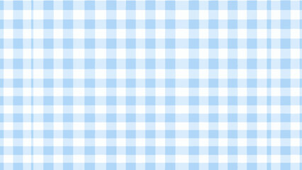 Blue gingham fabric background Vector