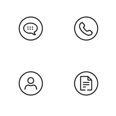 Essential communication and user interface icons