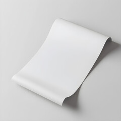 Empty white flyer on neutral gray background, soft studio lighting, natural shadows, multiple angles, photorealistic product visualization, clean minimal mockup template, ultra-detailed