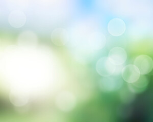Green bokeh background blur, holiday wallpaper