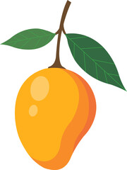 Mango fruit clipart icon vector design
