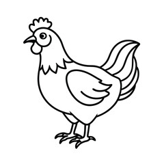 Fototapeta premium hen and chicken