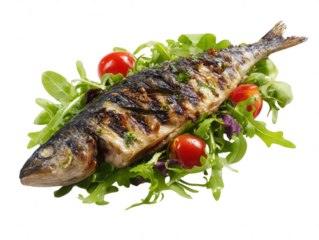 Grilled Fish with Fresh Salad A Delicious and Healthy Meal