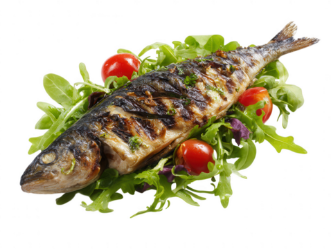 Grilled Fish with Fresh Salad A Delicious and Healthy Meal