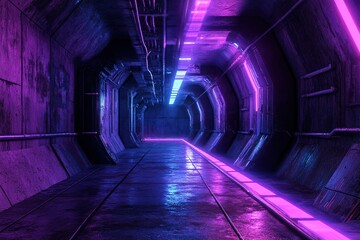 Tunnel Concrete Grunge Floor Room Hall Studio Stage Empty Space Background