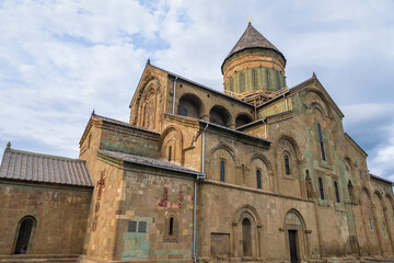 Fototapeta premium Ancient Svetitskhoveli Orthodox Cathedral, Mtskheta, Georgia