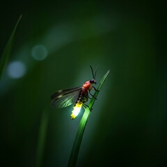 firefly on the leaf