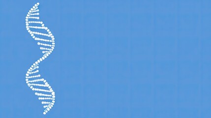 Double helix dna structure illustration.