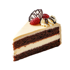 Delicious Chocolate Raspberry Cake Slice Sweet Indulgence