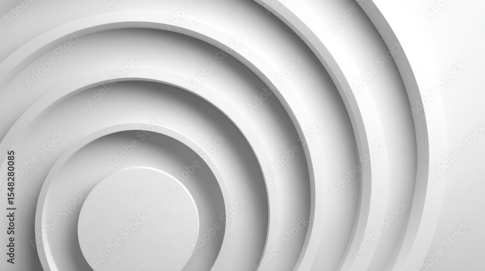 Poster curved layers of varying sizes create a harmonious interplay of shadows and light. the design embodi