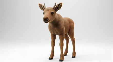 Faune jeune &eacute;lan mignon pose douce lumiere naturelle