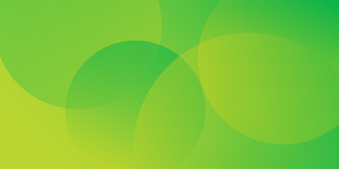 Banner background, colorful, bright green and yellow gradient, circle shape memphis, abstract background. Vector eps 10