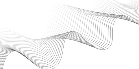 Elegant wavy lines Set in a minimalist Style on a clear background. Modern backdrop design for business, presentation, banner. Luxury yellow golden wavy curve lines background for Science, poster.