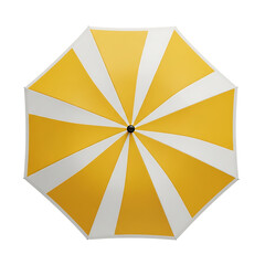 yellow umbrella isolated on white background